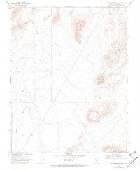 Montezuma Peak SE Nevada Historical topographic map, 1:24000 scale, 7.5 X 7.5 Minute, Year 1970