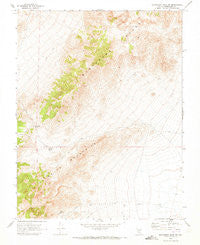 Montezuma Peak SW Nevada Historical topographic map, 1:24000 scale, 7.5 X 7.5 Minute, Year 1970