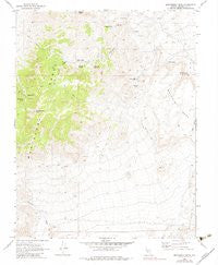 Montezuma Peak Nevada Historical topographic map, 1:24000 scale, 7.5 X 7.5 Minute, Year 1970
