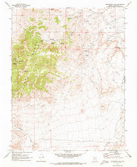 Montezuma Peak Nevada Historical topographic map, 1:24000 scale, 7.5 X 7.5 Minute, Year 1970
