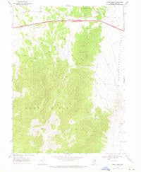 Moor Summit Nevada Historical topographic map, 1:24000 scale, 7.5 X 7.5 Minute, Year 1968