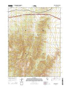 Moor Summit Nevada Current topographic map, 1:24000 scale, 7.5 X 7.5 Minute, Year 2015
