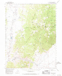 Morey Peak Nevada Historical topographic map, 1:62500 scale, 15 X 15 Minute, Year 1968