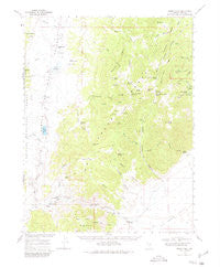 Morey Peak Nevada Historical topographic map, 1:62500 scale, 15 X 15 Minute, Year 1968