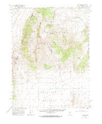 Mt. Moses Nevada Historical topographic map, 1:62500 scale, 15 X 15 Minute, Year 1961