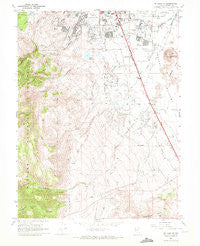 Mt. Rose NE Nevada Historical topographic map, 1:24000 scale, 7.5 X 7.5 Minute, Year 1969