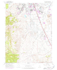 Mt. Rose NE Nevada Historical topographic map, 1:24000 scale, 7.5 X 7.5 Minute, Year 1969