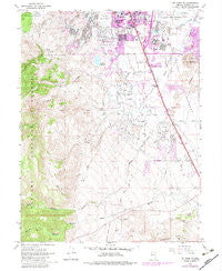 Mt. Rose NE Nevada Historical topographic map, 1:24000 scale, 7.5 X 7.5 Minute, Year 1969