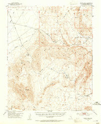 Muddy Peak Nevada Historical topographic map, 1:62500 scale, 15 X 15 Minute, Year 1953