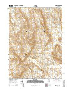Nut Mountain Nevada Current topographic map, 1:24000 scale, 7.5 X 7.5 Minute, Year 2015