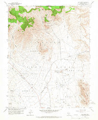 Oak Spring Nevada Historical topographic map, 1:24000 scale, 7.5 X 7.5 Minute, Year 1960