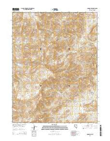 Olinghouse Nevada Current topographic map, 1:24000 scale, 7.5 X 7.5 Minute, Year 2015