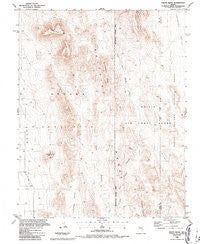 Paiute Ridge Nevada Historical topographic map, 1:24000 scale, 7.5 X 7.5 Minute, Year 1986