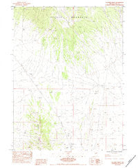 Palomino Ridge Nevada Historical topographic map, 1:24000 scale, 7.5 X 7.5 Minute, Year 1984