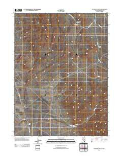 Panther Canyon Nevada Historical topographic map, 1:24000 scale, 7.5 X 7.5 Minute, Year 2011