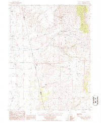 Papoose Canyon Nevada Historical topographic map, 1:24000 scale, 7.5 X 7.5 Minute, Year 1985