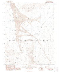 Papoose Lake Nevada Historical topographic map, 1:24000 scale, 7.5 X 7.5 Minute, Year 1989