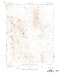 Papoose Lake Nevada Historical topographic map, 1:62500 scale, 15 X 15 Minute, Year 1952