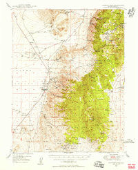 Paradise Peak Nevada Historical topographic map, 1:62500 scale, 15 X 15 Minute, Year 1948