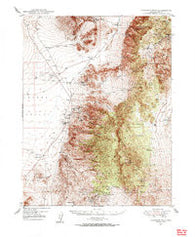 Paradise Peak Nevada Historical topographic map, 1:62500 scale, 15 X 15 Minute, Year 1948