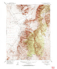 Paradise Peak Nevada Historical topographic map, 1:62500 scale, 15 X 15 Minute, Year 1948