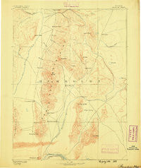 Paradise Nevada Historical topographic map, 1:250000 scale, 1 X 1 Degree, Year 1882