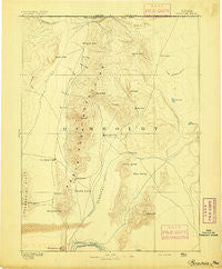 Paradise Nevada Historical topographic map, 1:250000 scale, 1 X 1 Degree, Year 1893