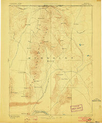 Paradise Nevada Historical topographic map, 1:250000 scale, 1 X 1 Degree, Year 1893