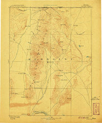 Paradise Nevada Historical topographic map, 1:250000 scale, 1 X 1 Degree, Year 1893