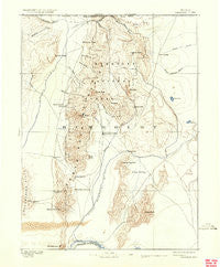 Paradise Nevada Historical topographic map, 1:250000 scale, 1 X 1 Degree, Year 1893