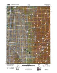 Paris Creek Nevada Historical topographic map, 1:24000 scale, 7.5 X 7.5 Minute, Year 2012