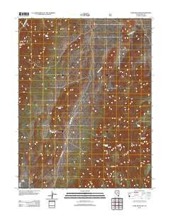 Park Mountain Nevada Historical topographic map, 1:24000 scale, 7.5 X 7.5 Minute, Year 2012
