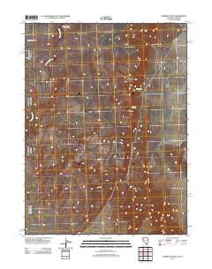 Parker Canyon Nevada Historical topographic map, 1:24000 scale, 7.5 X 7.5 Minute, Year 2011