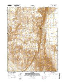 Parker Canyon Nevada Current topographic map, 1:24000 scale, 7.5 X 7.5 Minute, Year 2014