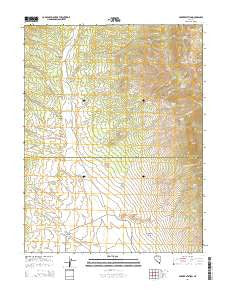Parker Station Nevada Current topographic map, 1:24000 scale, 7.5 X 7.5 Minute, Year 2014