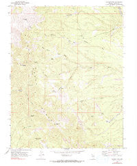Parsnip Peak Nevada Historical topographic map, 1:24000 scale, 7.5 X 7.5 Minute, Year 1970