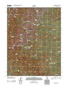 Parsnip Peak Nevada Historical topographic map, 1:24000 scale, 7.5 X 7.5 Minute, Year 2012