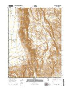 Pegleg Canyon Nevada Current topographic map, 1:24000 scale, 7.5 X 7.5 Minute, Year 2015