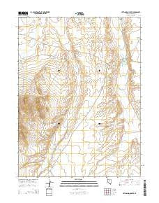 Pete Hanson Creek Nevada Current topographic map, 1:24000 scale, 7.5 X 7.5 Minute, Year 2014