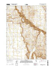 Peterson Table West Nevada Current topographic map, 1:24000 scale, 7.5 X 7.5 Minute, Year 2014