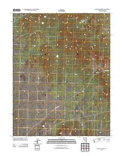 Pierson Summit Nevada Historical topographic map, 1:24000 scale, 7.5 X 7.5 Minute, Year 2012