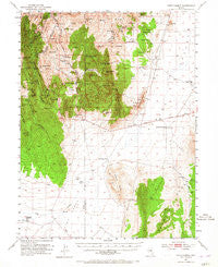Pinto Summit Nevada Historical topographic map, 1:62500 scale, 15 X 15 Minute, Year 1953