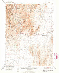 Pinto Summit Nevada Historical topographic map, 1:62500 scale, 15 X 15 Minute, Year 1953