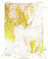 Pinto Summit Nevada Historical topographic map, 1:62500 scale, 15 X 15 Minute, Year 1953