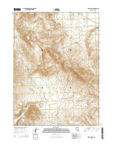 Pinto Springs Nevada Current topographic map, 1:24000 scale, 7.5 X 7.5 Minute, Year 2015