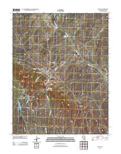 Pioche Nevada Historical topographic map, 1:24000 scale, 7.5 X 7.5 Minute, Year 2012