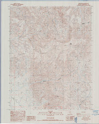 Piper Peak Nevada Historical topographic map, 1:24000 scale, 7.5 X 7.5 Minute, Year 1987