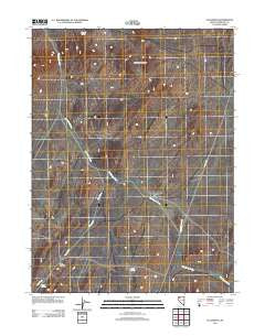 Placerites Nevada Historical topographic map, 1:24000 scale, 7.5 X 7.5 Minute, Year 2011