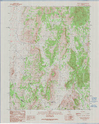 Pogues Station Nevada Historical topographic map, 1:24000 scale, 7.5 X 7.5 Minute, Year 1990