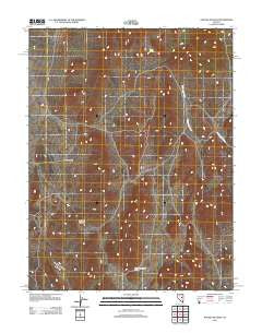 Pogues Station Nevada Historical topographic map, 1:24000 scale, 7.5 X 7.5 Minute, Year 2012